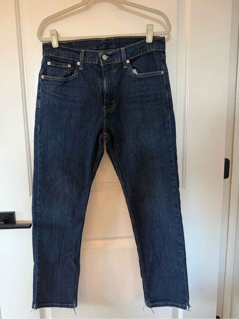 Levi's 502 33x30 Men's Dark Indigo Straight Jeans